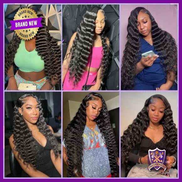 Virgin Brazilian Remy Human Hair Loose Deep Wave Bundles 3 Pack